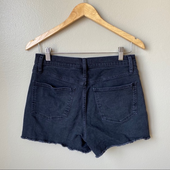 Madewell High Rise Denim Shorts Lunar Black 26 - Picture 3 of 5